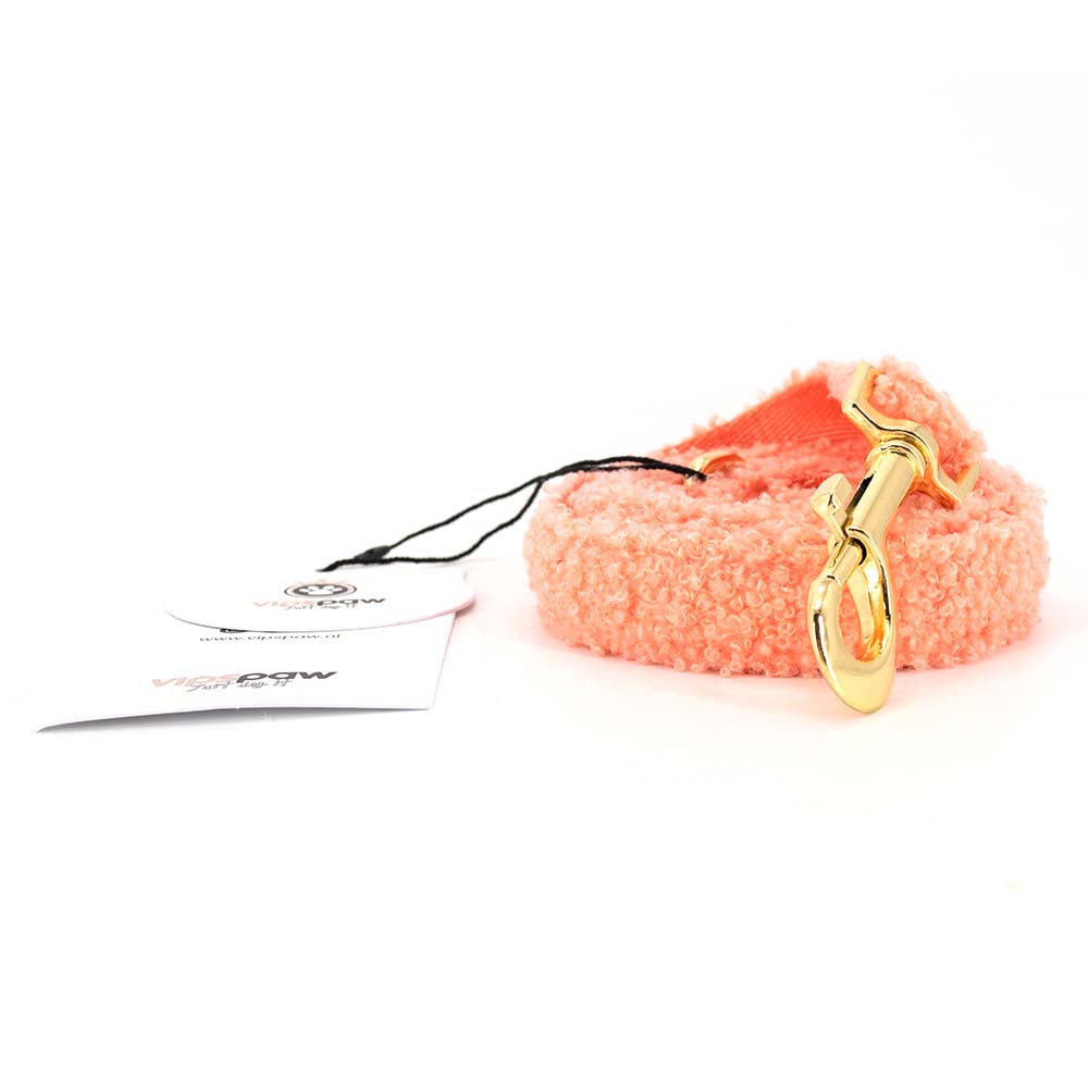 Teddy Dog Leash Salmon, detail image