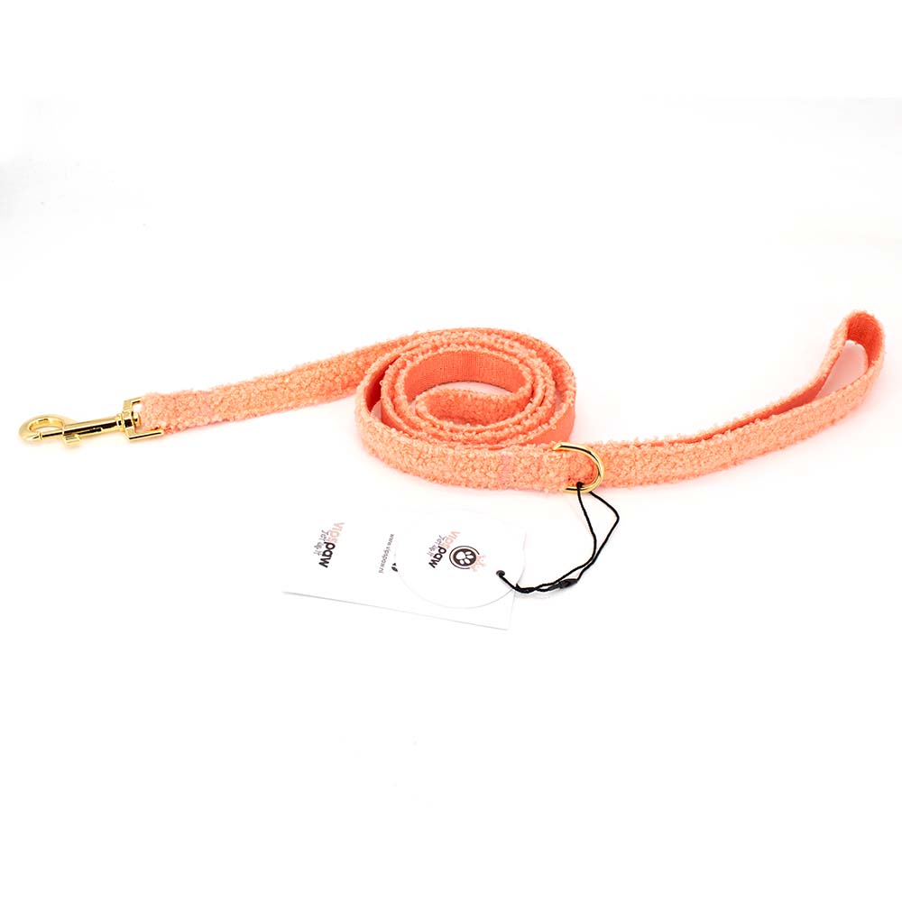 Teddy Dog Leash Salmon, Front image