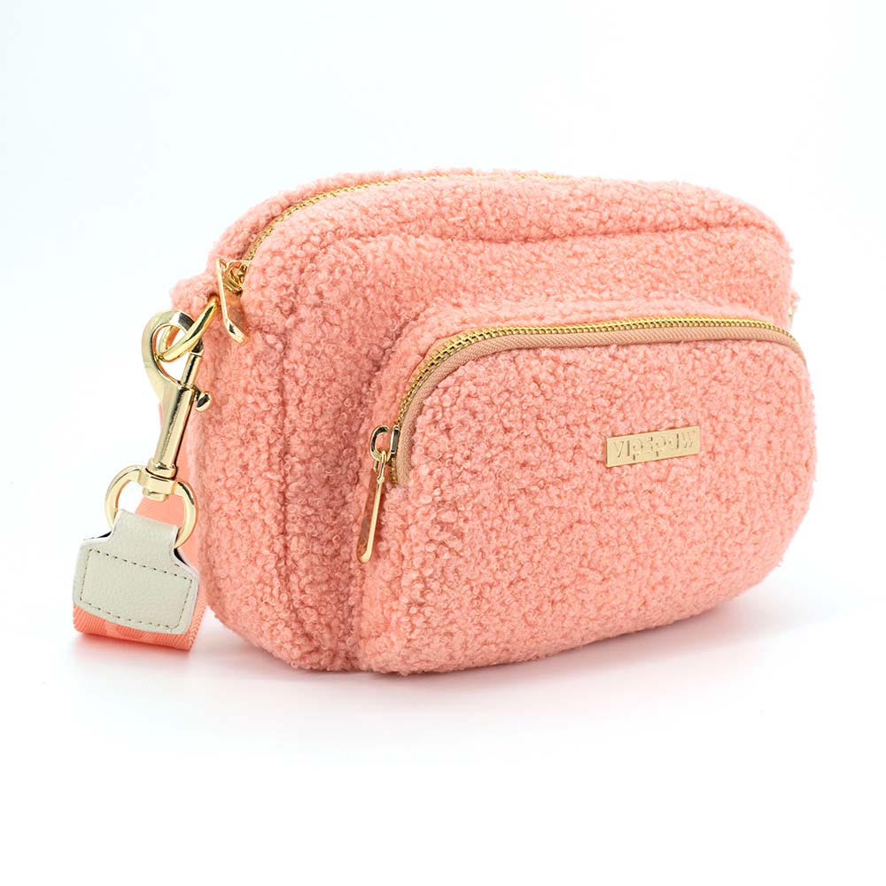 Teddy Dog Mom Bag - Peach