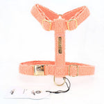 teddy dog harness salmon, top harness