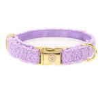 teddy halsband lila, achterkant foto